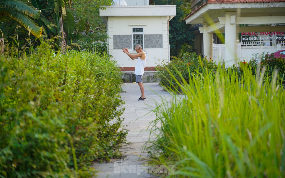 Hàng ngày đều đến công viên hồ điều hoà Mai Dịch tập thể dục, ông Trương Văn Anh (71 tuổi, Hà Nội) chia sẻ: Tôi thấy cỏ không được cắt tỉa, nhiều khu vực đã xuống cấp khiến người dân tham quan, dạo mát hay tập thể dục đều không thoải mái.