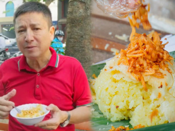 Chí Trung giới thiệu quán xôi rẻ 'thái đỗ nhanh như máy'