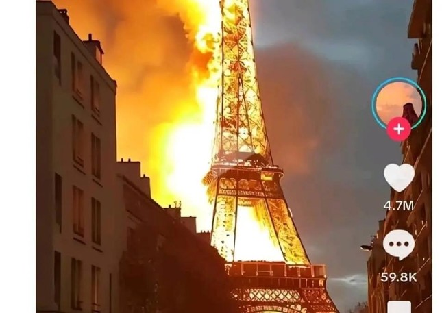 Tin và ảnh tháp Eiffel cháy trước đêm Giáng sinh tràn ngập, thực hư thế nào?
