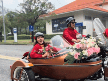 Cưới vợ kém 20 tuổi, ông chú ở Đà Nẵng có màn rước dâu hoành tráng