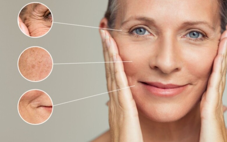 Làn da dần lão hóa khi phụ nữ càng lớn tuổi. (Ảnh minh hoạ)