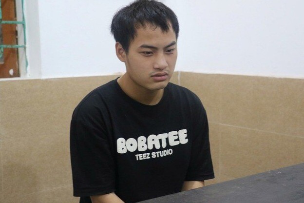 Đối tượng Nguyễn Thành Huy bị bắt sau 2 ngày đột nhập vào tiệm vàng để cướp.