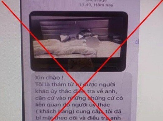 Các nội dung cắt ghép được gửi cho nạn nhân để tống tiền.