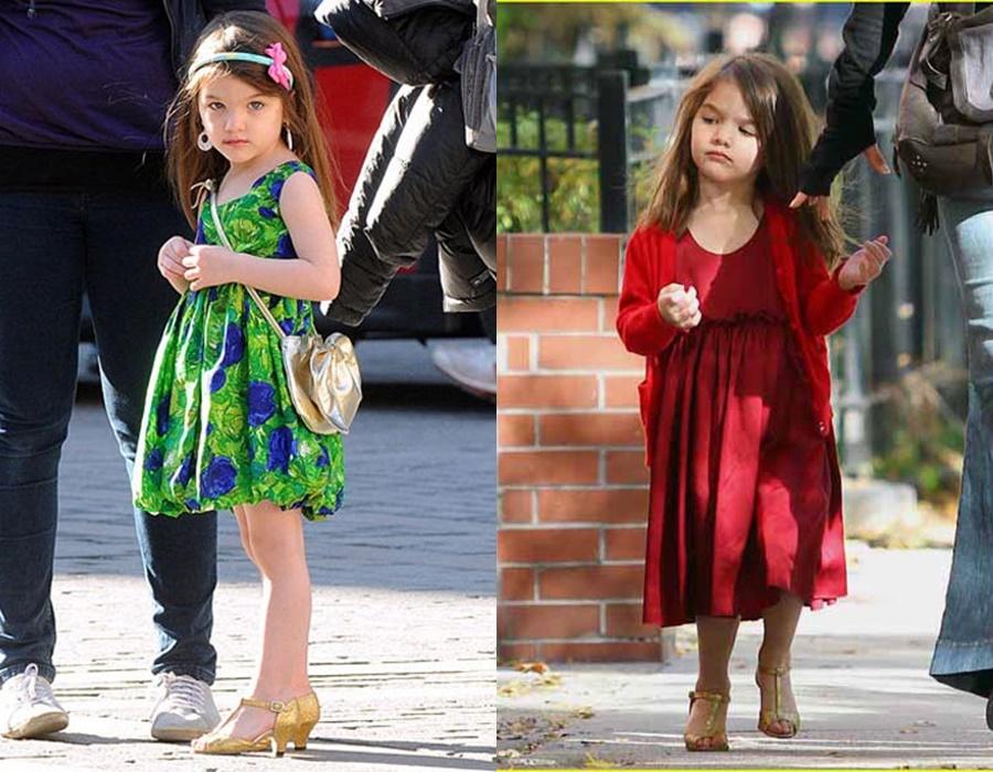 Suri Cruise era conocida como la princesa diseñadora cuando era pequeña.