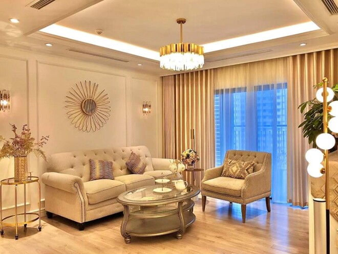 Không gian căn hộ sang trọng của Diệp Chi.