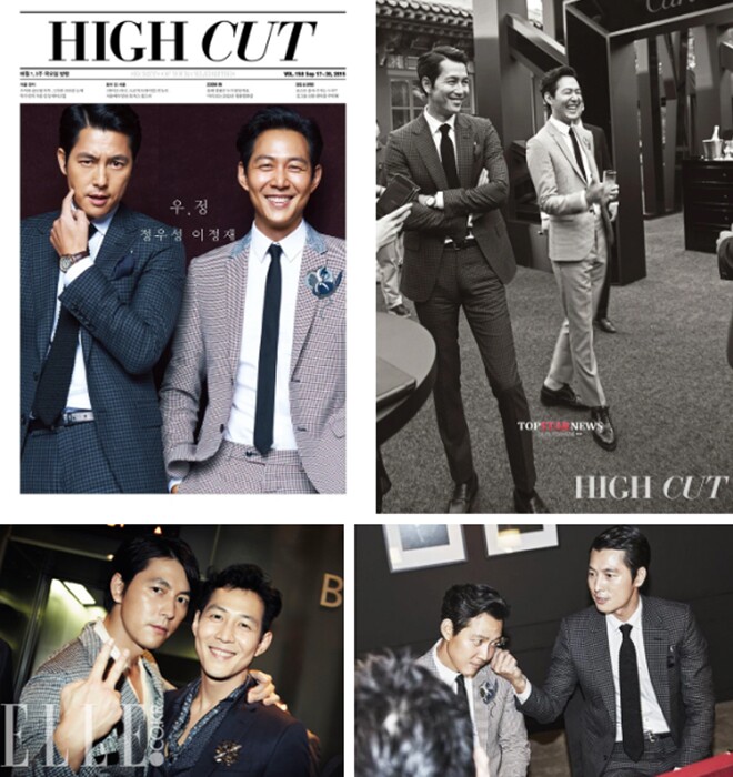 Jung Woo Sung và người bạn thân Lee Jung Jae.