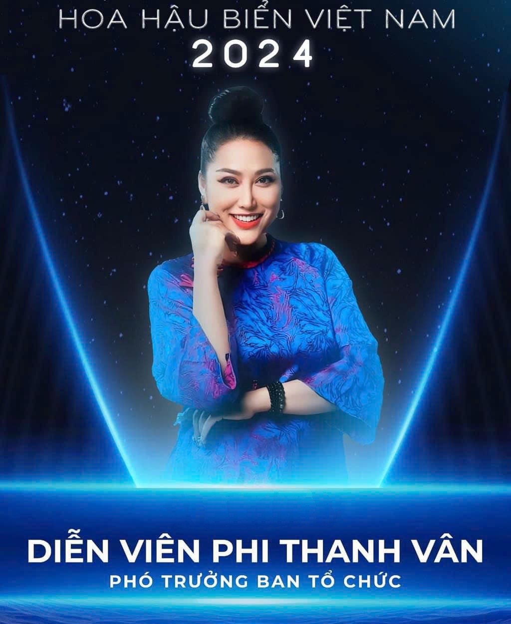 Phi Thanh Vân hào hứng khoe poster chương trình kèm theo vai trò mới của mình.