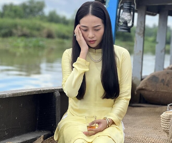 Tiểu thư xinh đẹp của phim Tham Vọng Giàu Sang do Lê Tam Triều Dâng hóa thân.