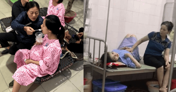 Lúc vượt cạn, mẹ bầu rất cần có người thân ở bên.