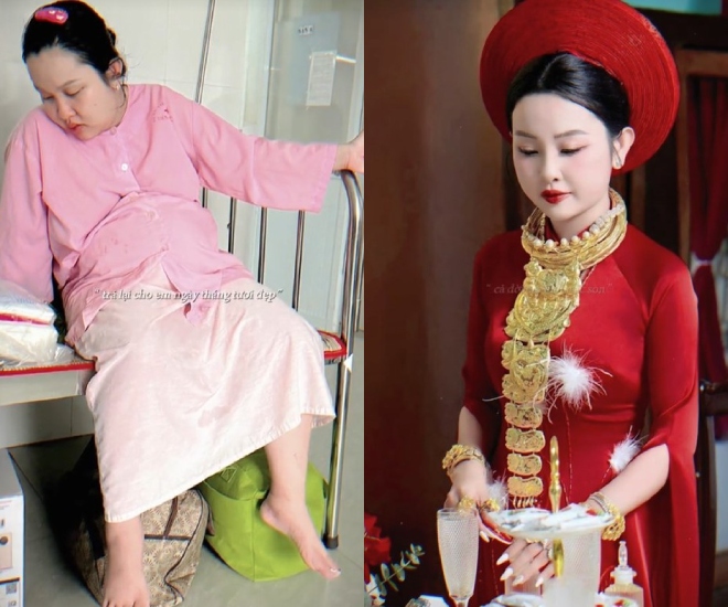 Bà mẹ này đối mặt với việc tăng cân khá nhiều trong thai kỳ.