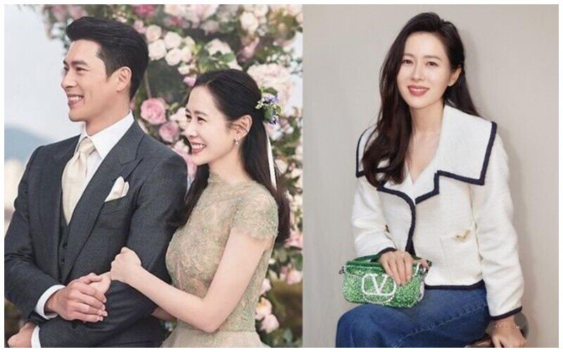 Son Ye Jin là ngọc nữ của màn ảnh xứ kim chi. Cô có cuộc hôn nhân hạnh phúc bên tài tử Hyun Bin. Cặp đôi có với nhau một em bé đáng yêu.
