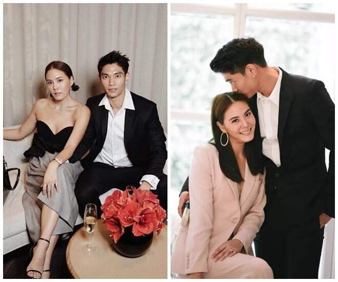 Nữ diễn viên hạnh phúc bên người chồng mới.