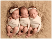 Bà bầu - Ca sinh 3 cực hiếm có "đủ nếp đủ tẻ", trong 140 triệu trường hợp mới xuất hiện một ca