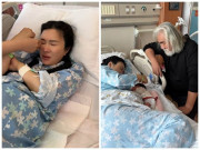 Bà bầu - Vợ kém 31 tuổi của đạo diễn U80 bật khóc sau khi sinh, người mẹ nào từng sinh mổ cũng hiểu