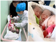 Bà bầu - Bà mẹ may mắn nhất: Sinh đôi 2 con trai, tiếp tục sinh 3 nàng "công chúa"