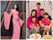 Bà bầu - Hai phú bà đẻ sòn sòn 5 năm 3 nhóc, sau khi sinh vẫn mình hạc xương mai nhìn mê đắm