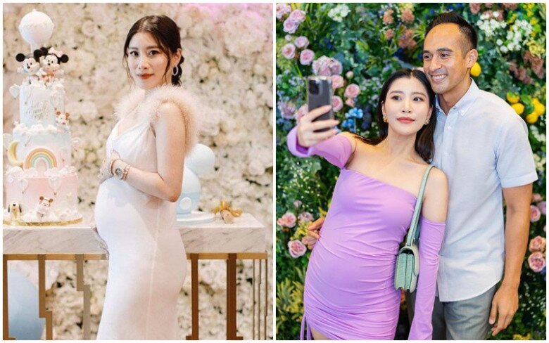 Nàng tiểu thư rạng rỡ khi mang bầu.