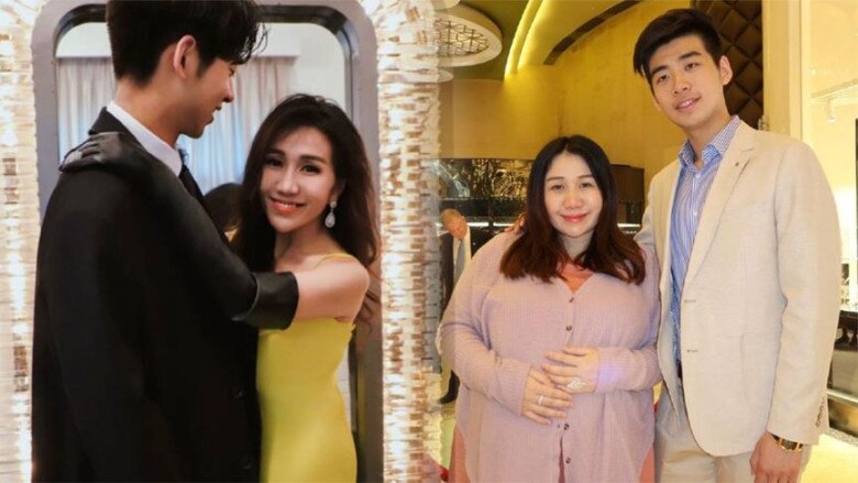 Nàng tiểu thư tự tin, xinh đẹp xuất hiện bên chồng thay vì vẻ e dè như trước đây.