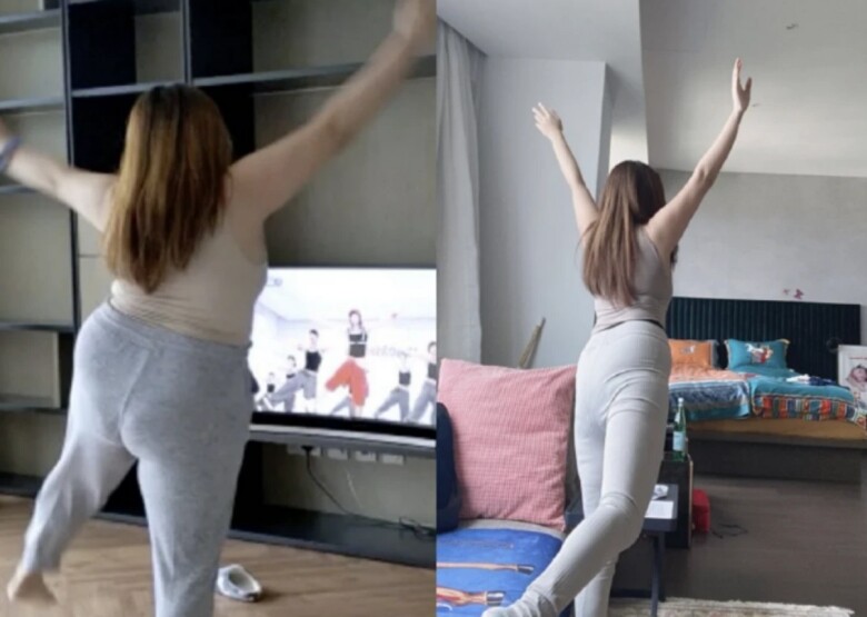 Bà mẹ một con quyết tâm giảm cân.