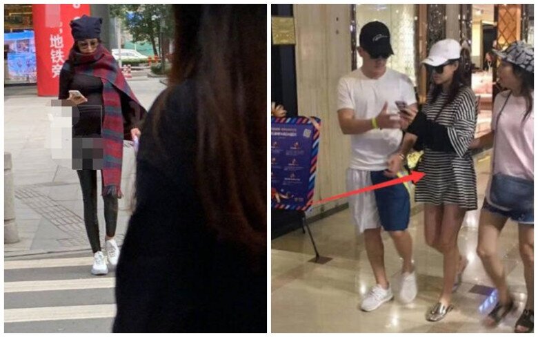 Khi mang bầu, cô vẫn có vóc dáng thon gọn.