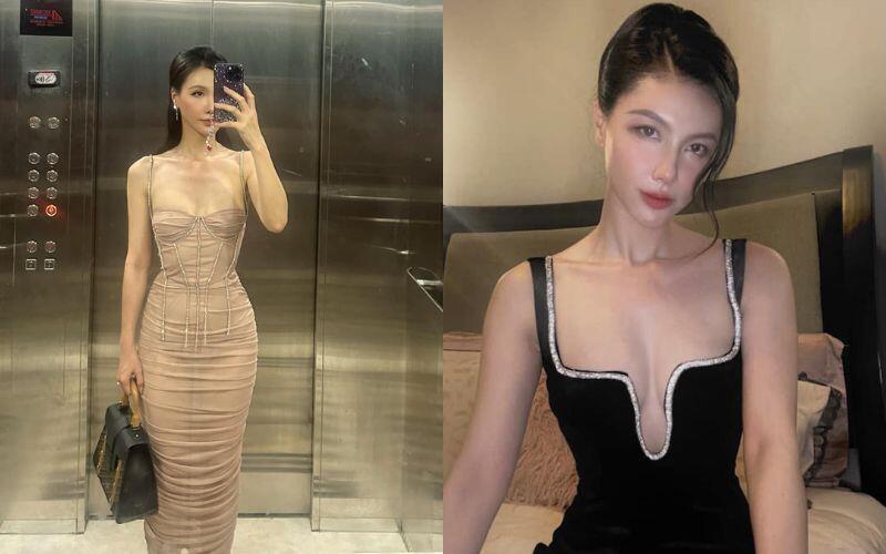 Dù là đi làm hay chỉ đơn giản là ở nhà, người đẹp 8X cũng sexy hết nấc với những bộ váy mỏng mang. Lối phục sức sang chảnh của Minh Hà cũng là yếu tố giúp cô trở thành biểu tượng mặc đẹp của hội chị em. 
