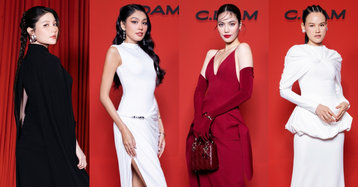 Chính nhờ outfit kiêu sa và sắc vóc đẹp mỹ mãn, Lan Khuê không hề “lép vế” giữa dàn sao mà còn tỏa ra khí chất quyến lực.