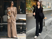 Thời trang - Sang thu, tôi nhận ra phụ nữ có gu đều tuân thủ nguyên tắc này khi phối áo vest với quần ống rộng