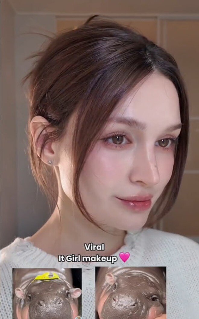 Moo deng makeup xu hướng trang điểm giống chú hà mã đang viral từ âu sang á báo hiệu hot trend năm nay - 11