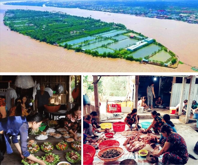 “Đám giỗ bên cồn” là một hình thức tổ chức lễ giỗ đặc sắc tại các vùng cồn ở miền Tây Nam Bộ. Đây không chỉ là dịp tưởng nhớ tổ tiên mà còn là ngày hội của cả cộng đồng. Người dân tụ họp để thực hiện các nghi thức truyền thống, cùng nhau chuẩn bị mâm cỗ.