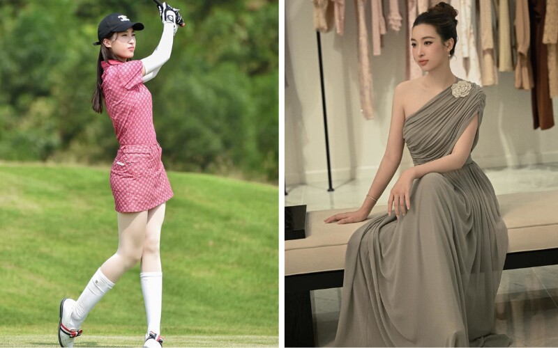 Dù xuất hiện trên sân golf hay lộng lẫy trong những bộ đầm dạ hội, nhan sắc của nàng dâu hào môn đều khiến nhiều người trầm trồ, xứng danh "gái một con trông mòn con mắt".