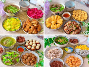 Bà bầu - Đã mắt với những mâm cơm bổ dưỡng của mẹ bầu thai đôi, dù sinh non 34 tuần nhưng trộm vía con phát triển vượt trội