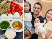 Bà bầu - Thực đơn ăn chay trường như “nhà hàng 5 sao” của Võ Hạ Trâm khi mang thai, con sinh ra đều nặng gần 4kg