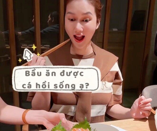 Nghiền ăn cá hồi sống, Hương Giang nhận vô số góp ý vì món cấm kị với bà bầu - 1