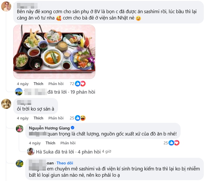 Bình luận dưới bài đăng.