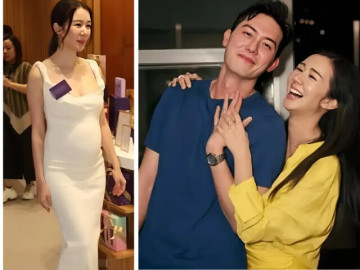 Nét đẹp cuốn hút của diễn viên phim Ván bài định mệnh khi mang thai, được chồng phi công chăm sóc như bà hoàng