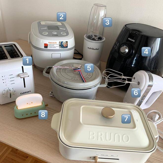 Các thiết bị nhỏ ở nhà bếp có thể chiếm nhiều không gian hơn bạn tưởng.