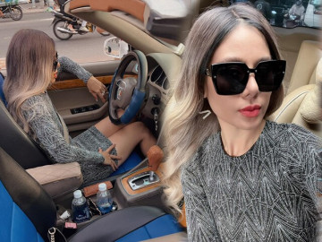 Sau lùm xùm tiểu tam, mỹ nhân làng hài tái xuất lại MXH với mái tóc trắng nửa đầu gây chú ý