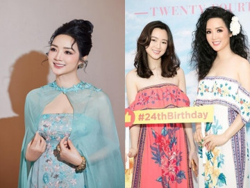 Trầm trồ nhan sắc 3 thế hệ nhà Hoa hậu Đền Hùng Giáng My