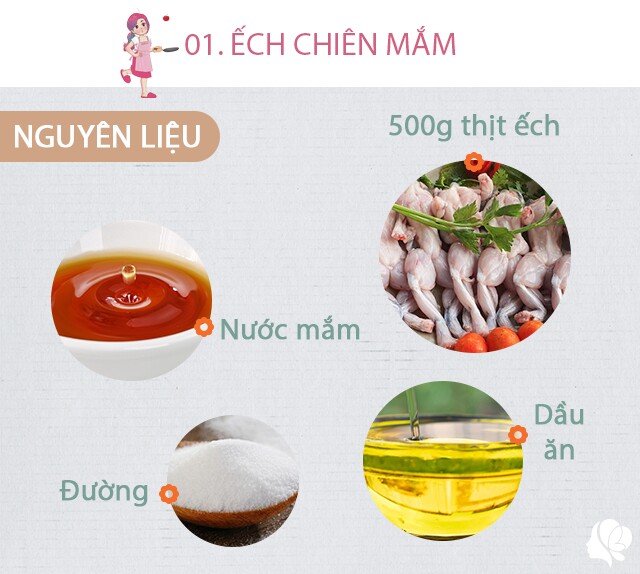 Chuẩn bị: 500g thịt ếch, nước mắm, đường, dầu ăn, tỏi, bột chiên giòn.