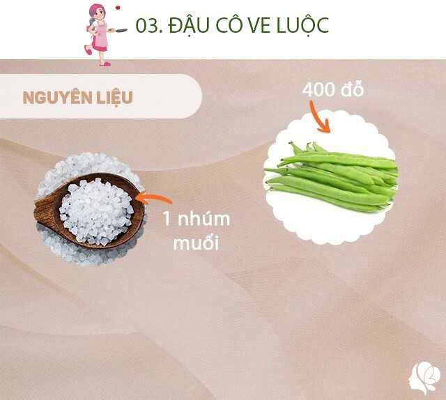 Chuẩn bị: 400g đỗ, 2 nhúm muối.