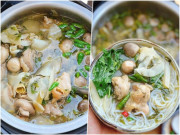 Bếp Eva - Cách làm lẩu gà lá é thơm ngon, hấp dẫn để cả nhà nhâm nhi khi mùa thu mát mẻ đang về