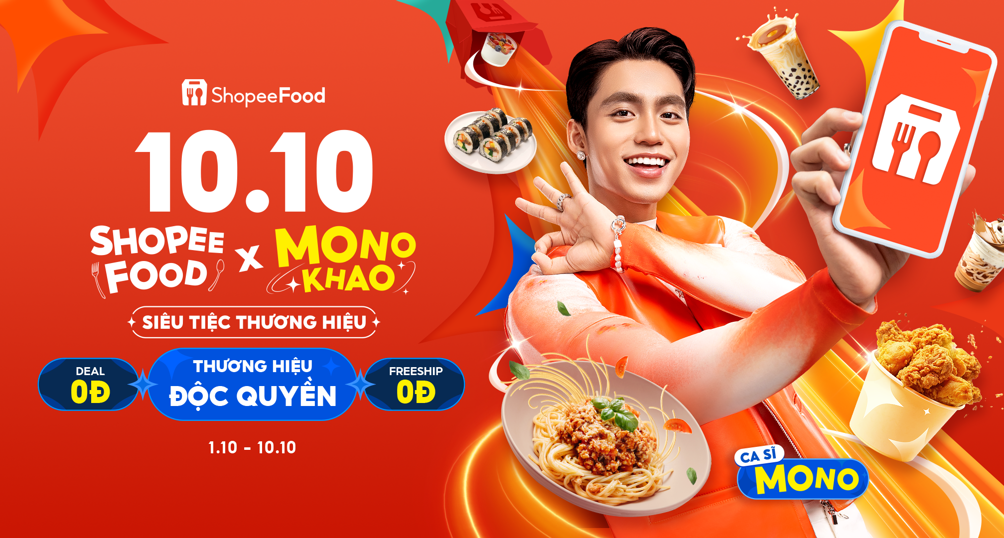 Người dùng ShopeeFood tận hưởng ưu đãi đến từ các thương hiệu độc quyền, món ngon giá 0 đồng và miễn phí vận chuyển cực hấp dẫn.