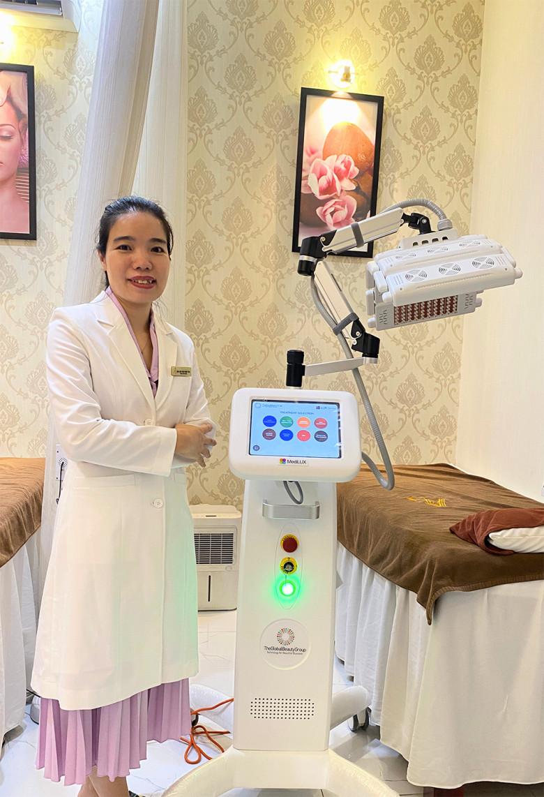 Hình ảnh thực tế MediLUX tại Phòng khám Chuyên khoa Da liễu - ThS.BS Hà Thị Thúy An