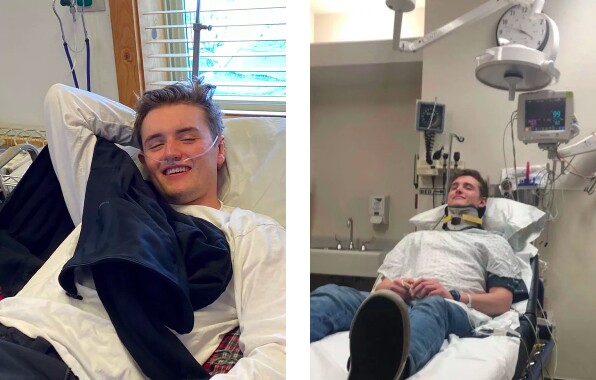 Mitchell Brotherson không may gặp tai nạn khi trượt tuyết và bị chấn động não.