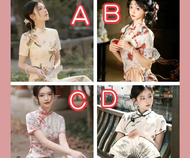 Trắc nghiệm tâm lý: Bạn nghĩ bộ sườn xám nào hợp với mình nhất? - 1