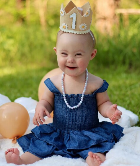 Georgia vào sinh nhật lần thứ nhất của mình.