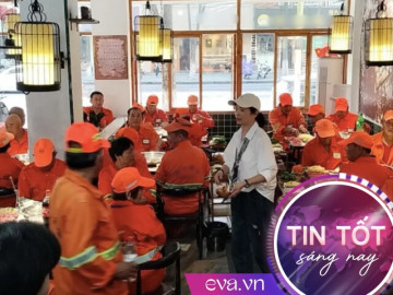 Quán lẩu hàng tháng mời nhân viên vệ sinh ăn miễn phí: Mỗi lần hơn 30 người, đặc biệt chuẩn bị suất ăn “siêu to khổng lồ”