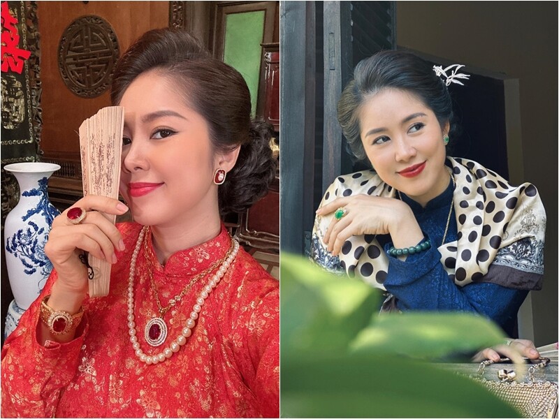 Lê Phương đang nhận được sự chú ý của nhiều khán giả khi vào vai bà Tú - vợ của ông Mạnh (Cao Minh Đạt) trong phim Tham vọng giàu sang.