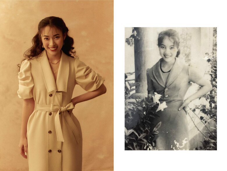 Khánh Vy cho biết: “Mẹ năm 17 tuổi, Vy năm 22. Mẹ kể ngày trước mẹ có sự kiêu hãnh của một cô gái lắm, nên mình vẫn được mẹ chỉ cho mình vài chiêu ứng xử khi có vệ tinh xung quanh”.