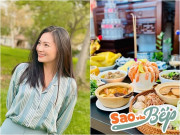 Bếp Eva - Diệu Hương khoe mâm cỗ xuất sắc ở Mỹ, hồi mới làm dâu "toàn lên cơn sốt mỗi lần nhà có cỗ"